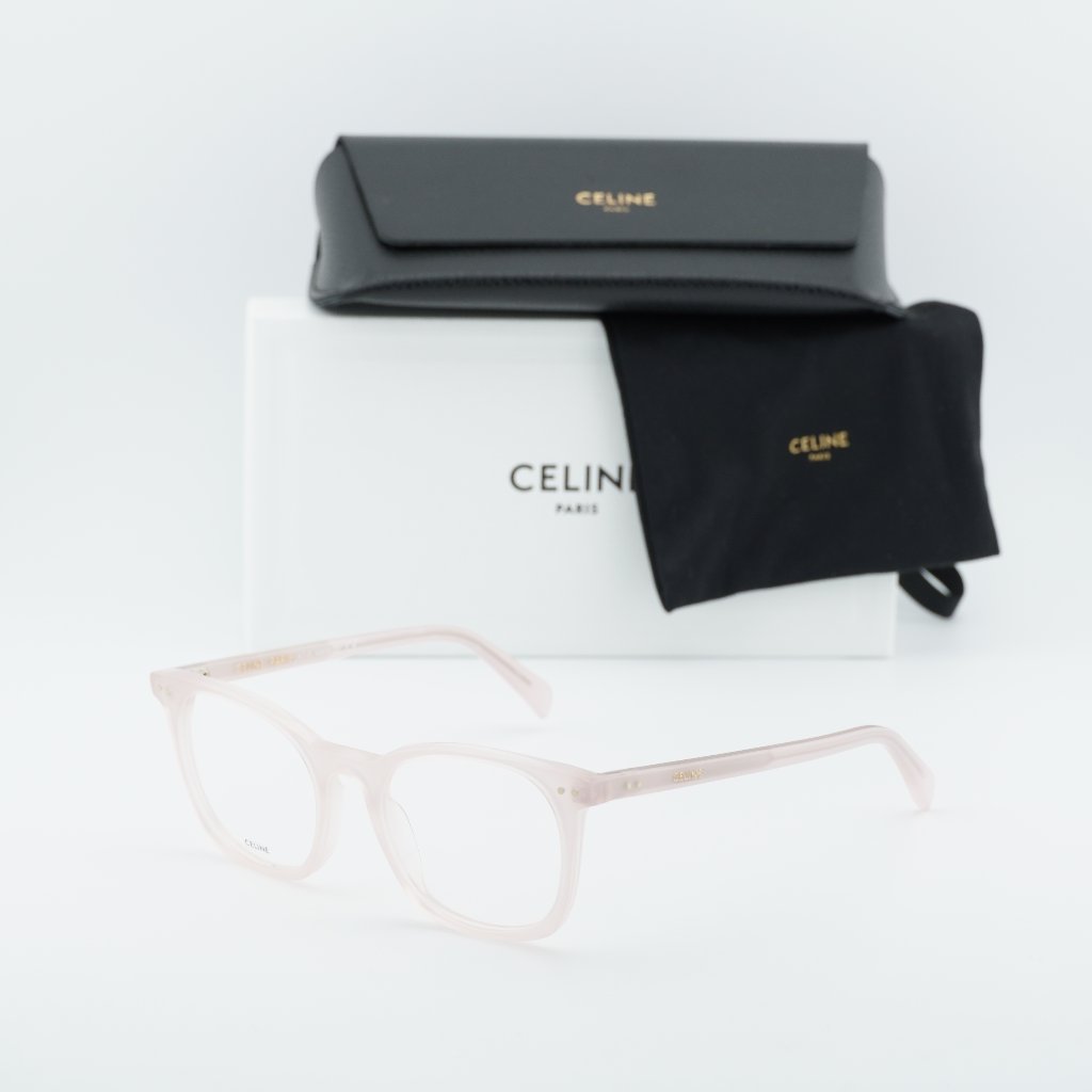Celine Cl50058i 072 Square Eyeglasses - Shiny Light Pink 50mm